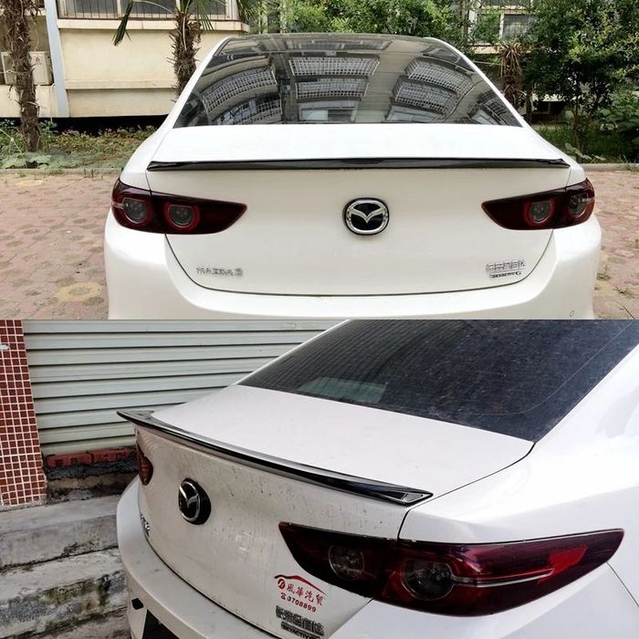 Спойлер Mazda 3 бленда мазда накладка на багажник ляду