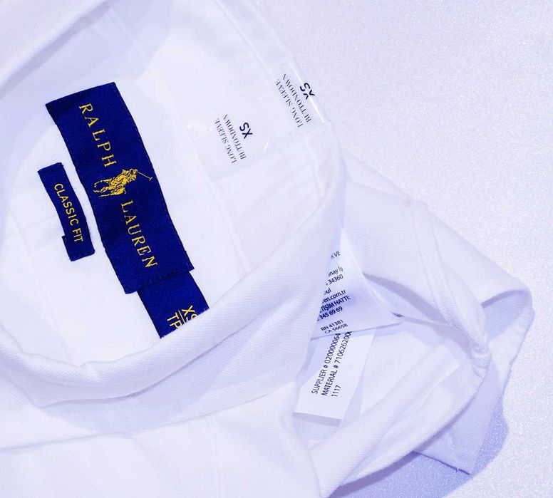 POLO RALPH LAUREN  koszula XS/S  Non iron Japan Selection biała button down oxford Cena Producenta: 420 €