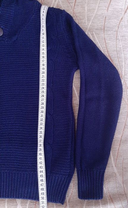 Sweterek granatowy z dzianiny Pepperts r.134-140