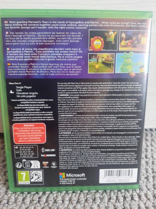 Gra SpanceBob na xbox one