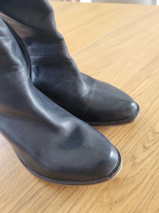 Nowe skórzane kozaki Reserved 37.