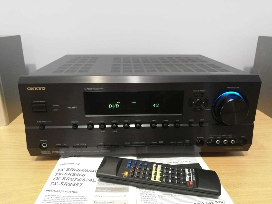 Amplituner ONKYO TX-SR674 ! Jubileuszowy Model ! Hi-End Optyk ! Pilot