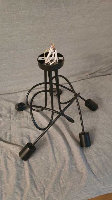 Czarna lampa sufitowa TARGO 5xE27