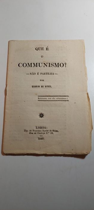 Que é o Communismo - Guarin de Vitry (1848)