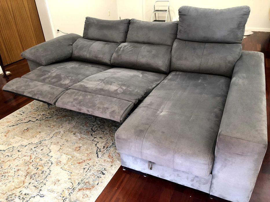 Sofá Chaise Long cinza