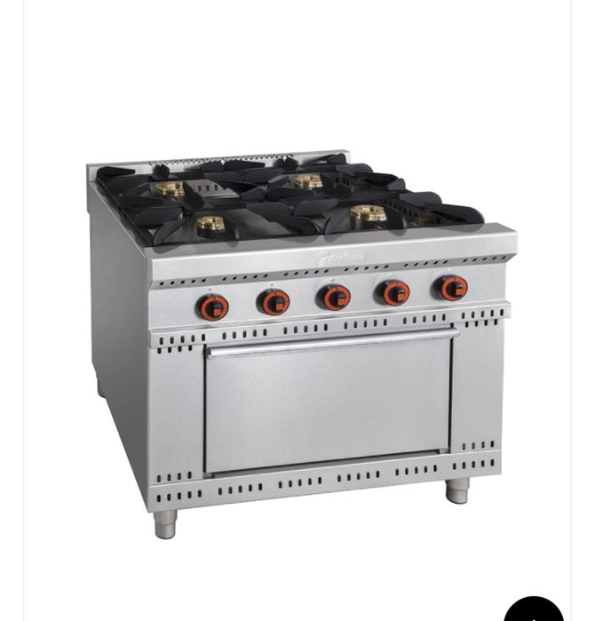 Fogao industrial Grelhaco 4 queimadores e forno a gas
