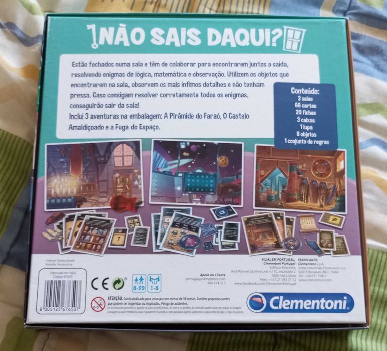 Jogo "Não sais daqui" da Clementoni - Como novo