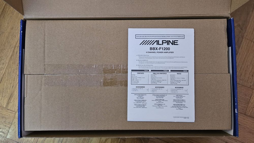 Amplificador Alpine BBX-F1200 Max 600W (Novo)
