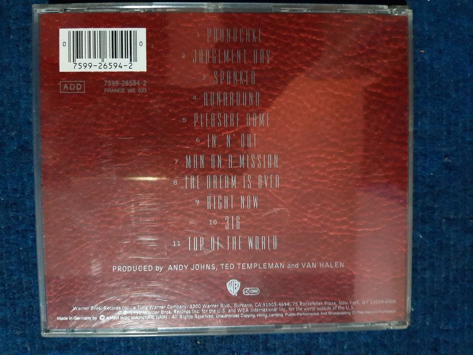 CD VAN HALEN-For unlawful carnal knowledge