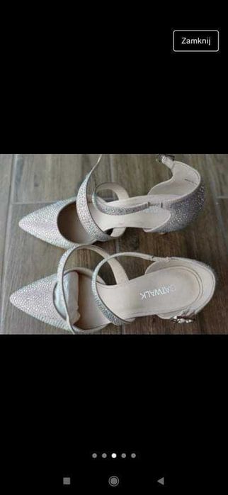 Eleganckie buty z subtelnymi cyrkoniami