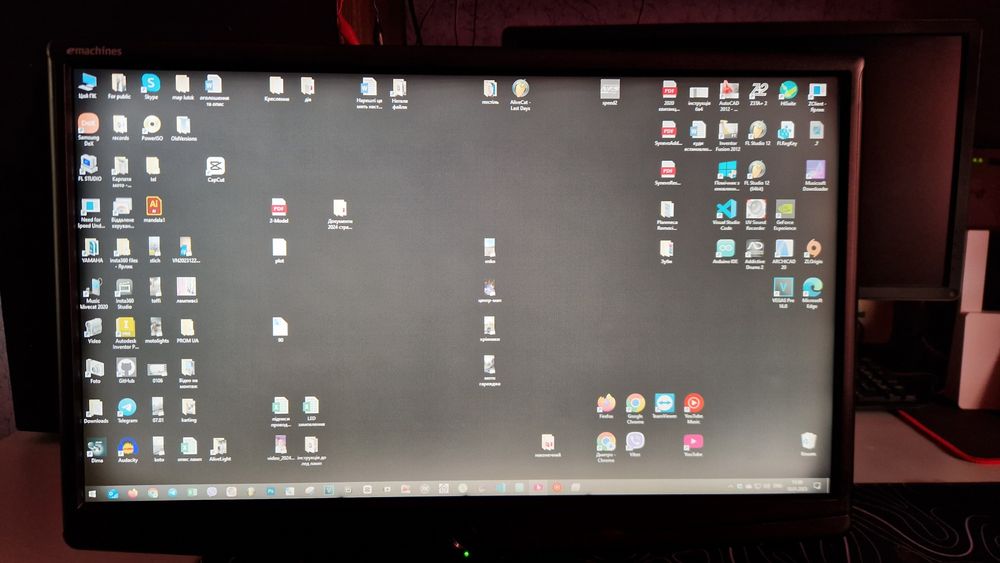 Монітор комп'ютер 22 дюйма відео