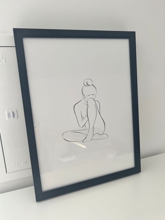 Quadros em madeira preta