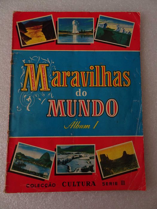 Caderneta de cromos Maravilhas do Mundo (Álbum I - Faltam 37 cromos)
