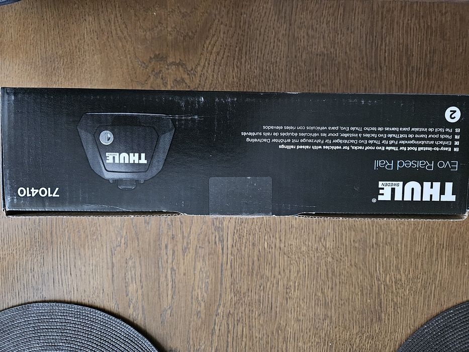 NOWE Thule Evo Raised Rail 710410 kompl 4 szt stopy do bagażnika
