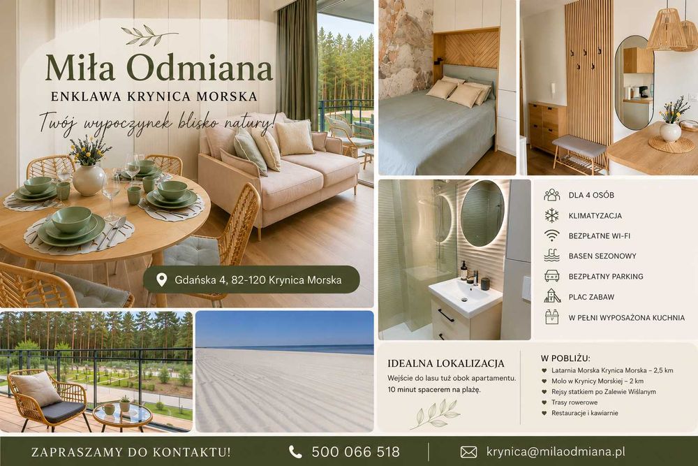 Apartament Miła Odmiana Krynica Morska