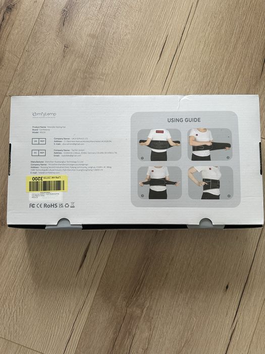 Pas masujący grzewczy Comfytemp K9224 masażer wibracyjny lędźwiowy