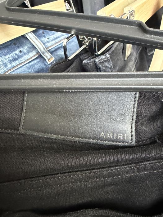 Legit ! Amiri Black Denim Zipper Detail Distressed Jeans амири джинсы оригинал