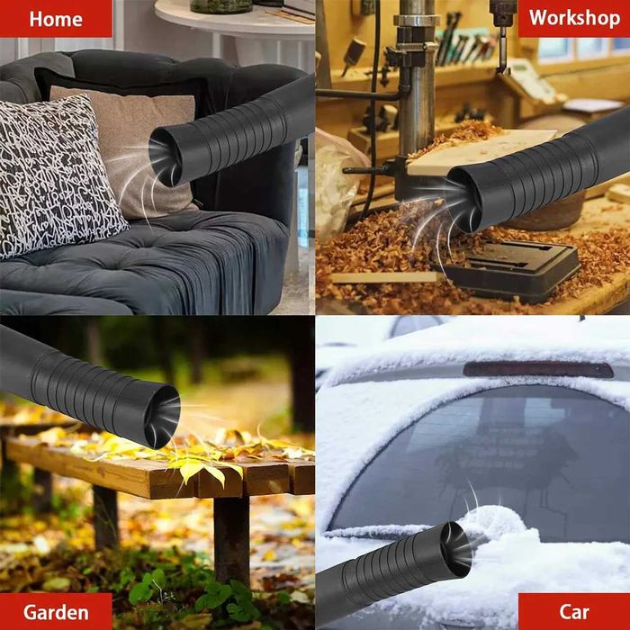 D58-Potente Soprador folhas ventilador 6 velocidades 50000rpm 2000w