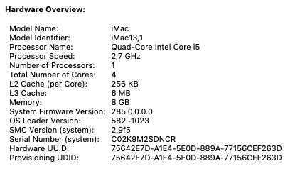 iMac 21,5 2012  2.7i5 8Gb ram 1Tb disco