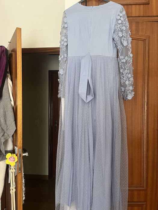 Vestido azul Cerimonia