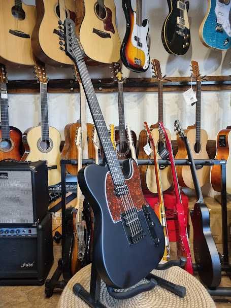 Satin Black Series Ambra Telecaster  gitara elektryczna 2xhumbucker