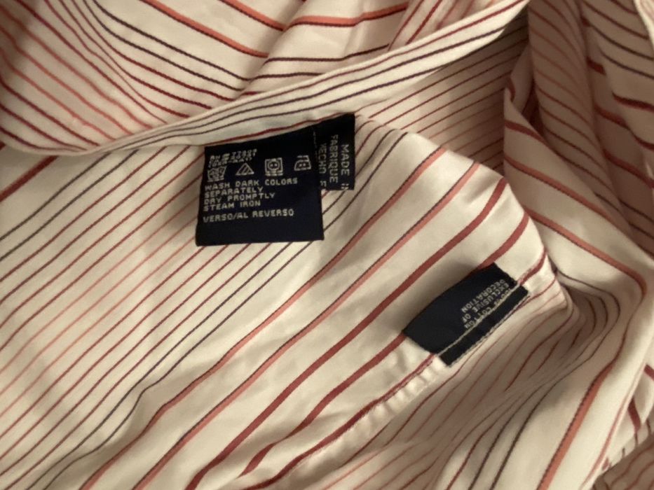 TH Tommy Hilfiger męska koszula paski  r. XL Extra stan