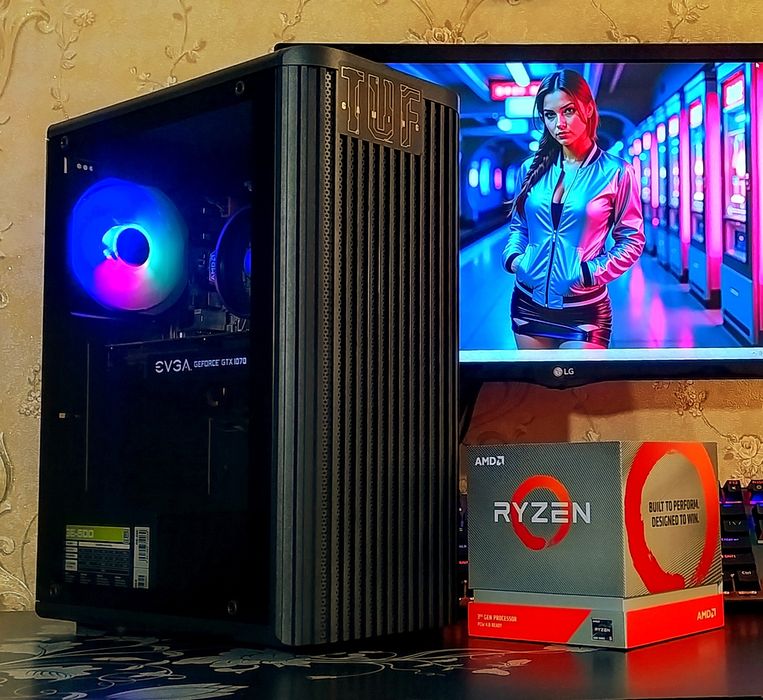 ПК GTX1070/ Ryzen 5 2600/ 16Gb DDR4/ M.2 игровой компьютер AM4