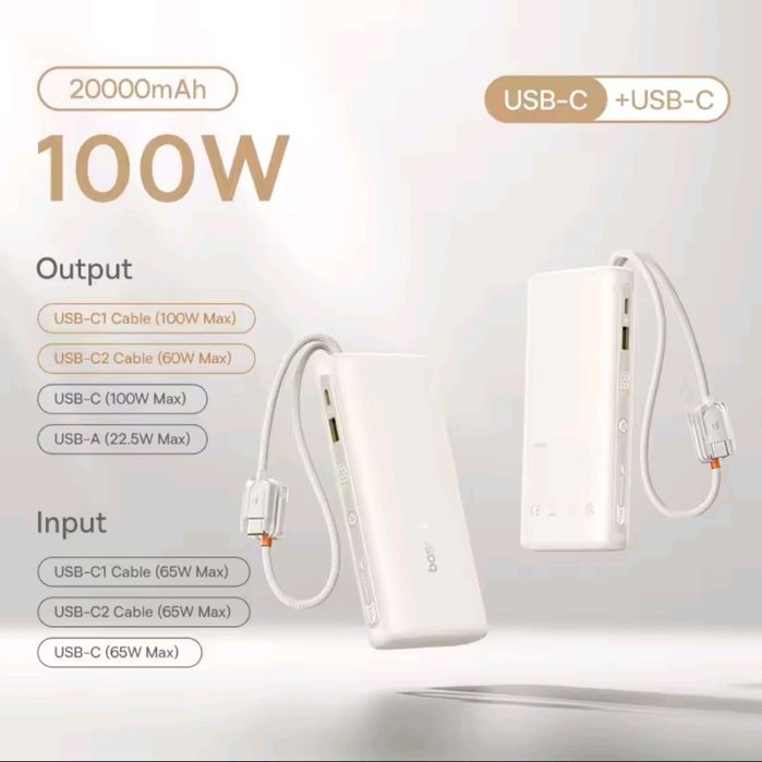 Baseus EnerFill FC41 20000 mAh 100 W