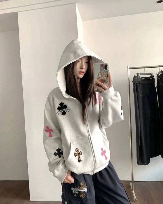 Толстовка / Базова зіпка / Chrome Hearts / Худі хром хардс / Зіп