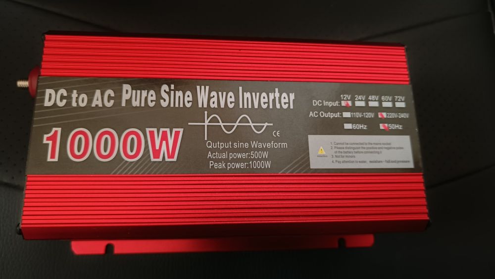Инвертор 12-220в чистый синус 1000вт