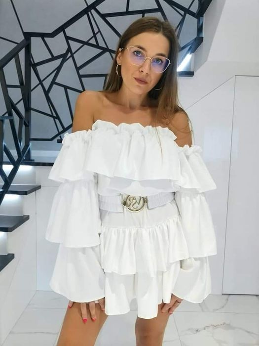 Kombinezon Vasari suzan biały beżowy różowy malina neon uni