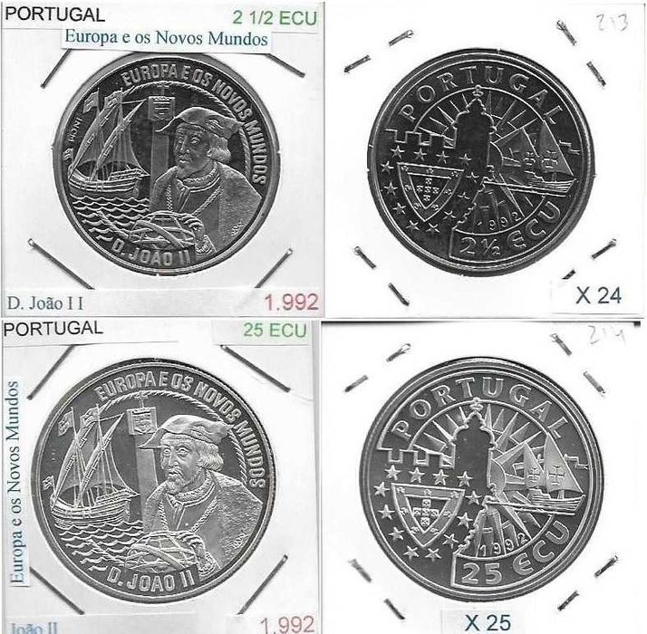 D. João II - - - Europa e os Novos Mundos - - - - -Moedas