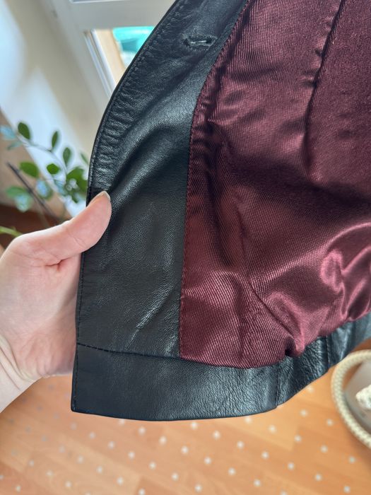 Піджак силуетний з натуральної шкіри