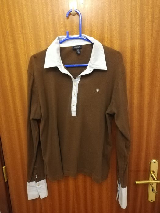 Polo GANT castanho e azul