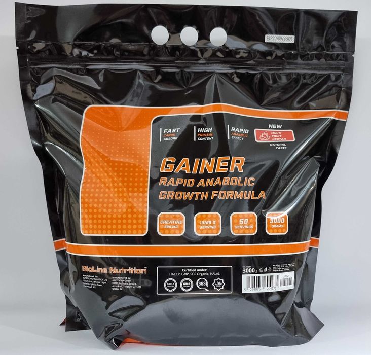 Гейнер з креатином для швидкого набору маси. Німеччина. 3 кг