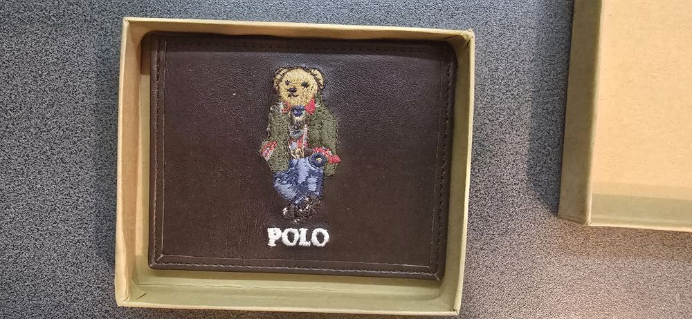 Card holder kartownik POLO Lauren skóra NOWY