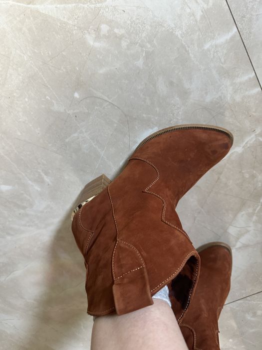 Черевики козаки/ботильони руді