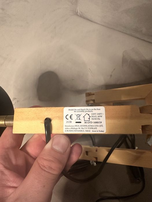 2x lampka nocne/biurko drewniane w krztałcie ludzika