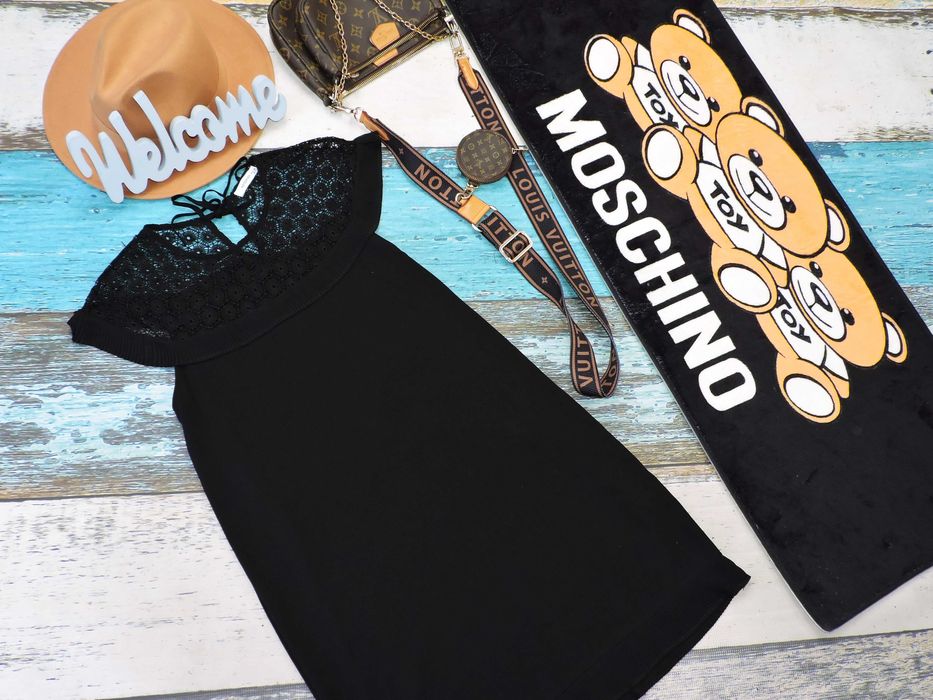 Reserved Sukienka czarna koronka M