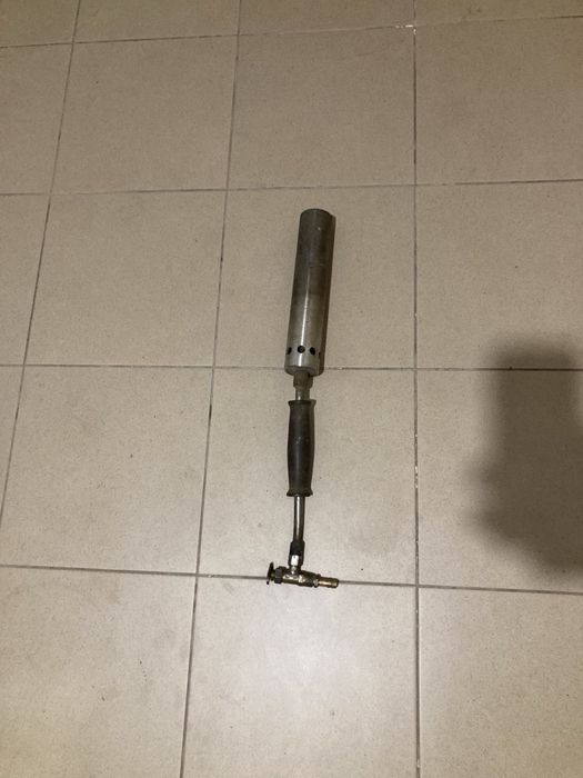 Пальник газовий нержавійка із регулятором штуцер під шланг 10