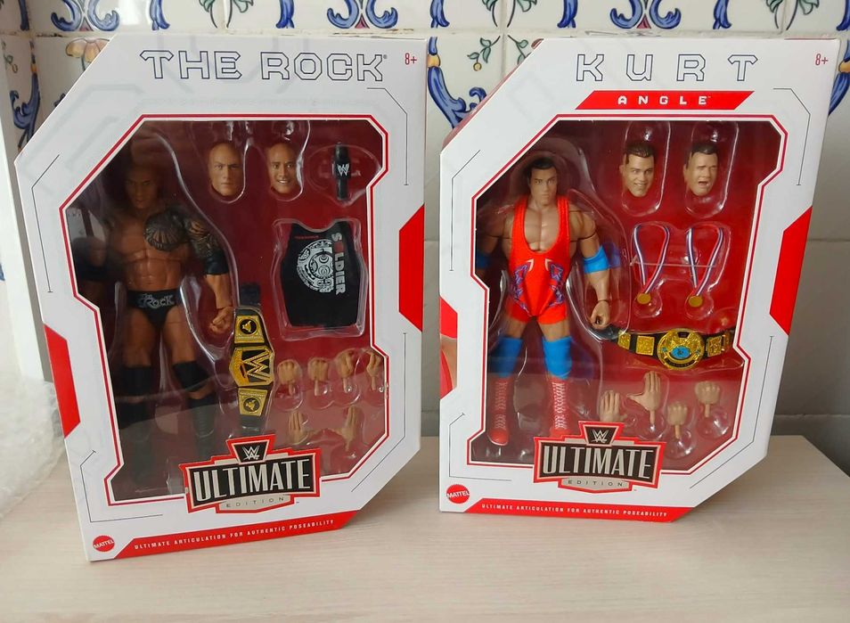 figuras wwe elite mattel ultimate edition em caixa wrestling bonecos