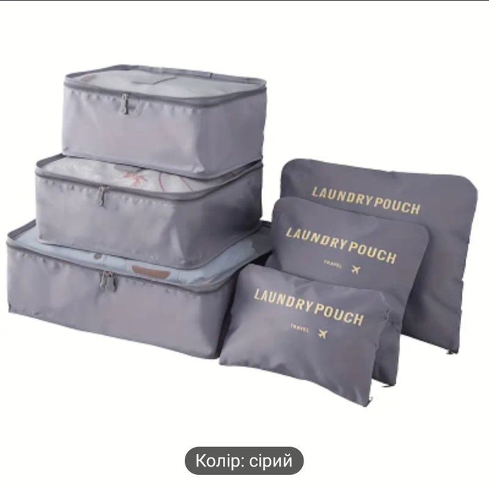 Набір з дорожніз сумок/органайзерів