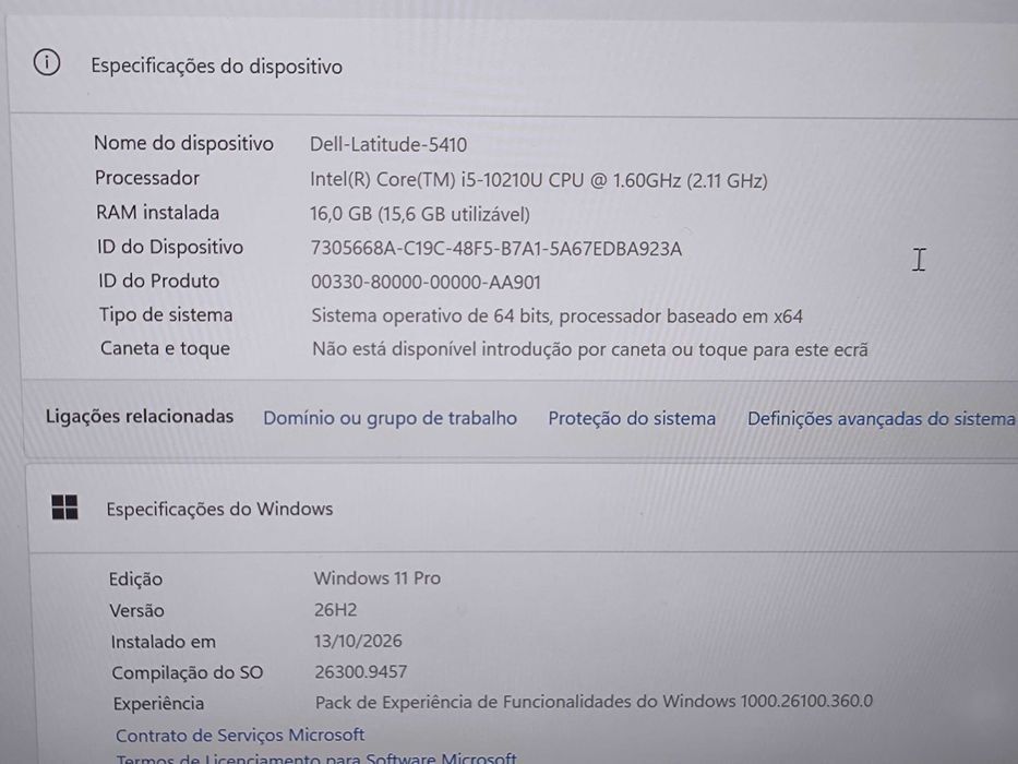 Dell Latitude 5410 i5 10ªGer ssd 256GB 16GB FullHD