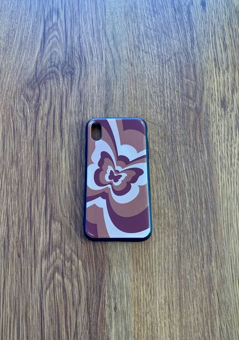 Brązowy case na telefon Iphone XR