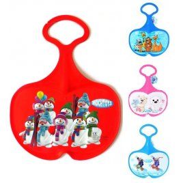 Ледянка пластиковая с ручкой - яркая и красочная