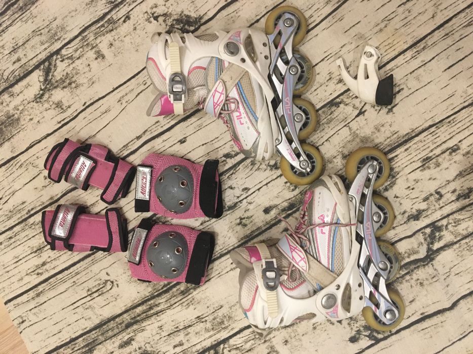 Идеальные первые ролики. FILA. оригинал.29-32 . в подарок защита