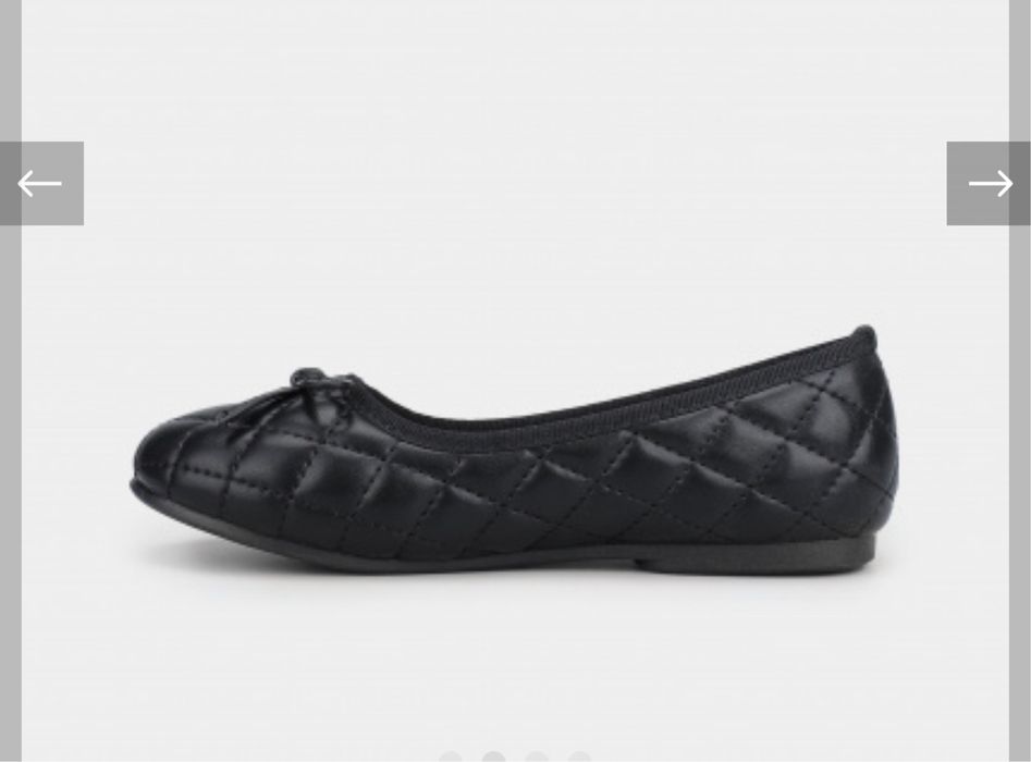 Черные туфельки балетки braska браска 29 чорні туфельки балетки