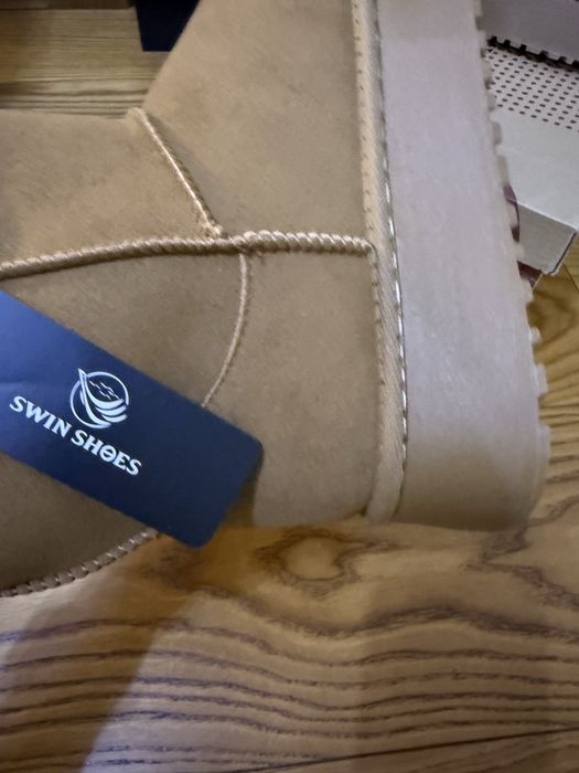 Viralowe botki najmodniejsze ocieplane futerkiem eko 40