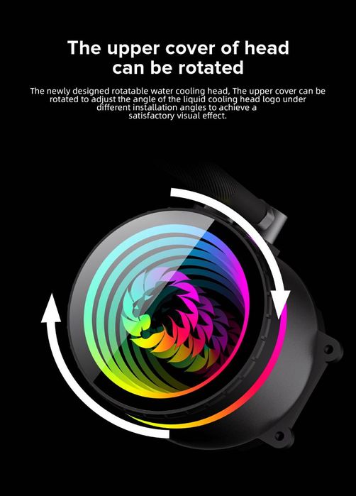 Chłodzenie wodne GameMax ICEBURG 360 Infinity 360 mm ARGB, biała