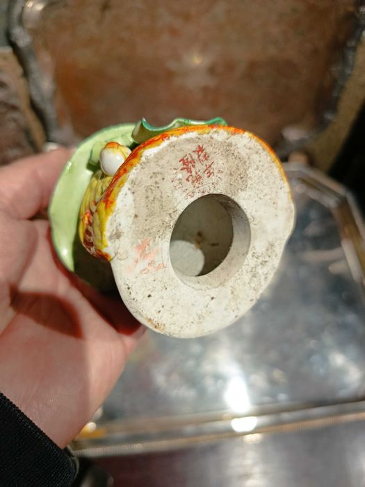 Escultura Divindade Chinesa Centenária República 26 cm